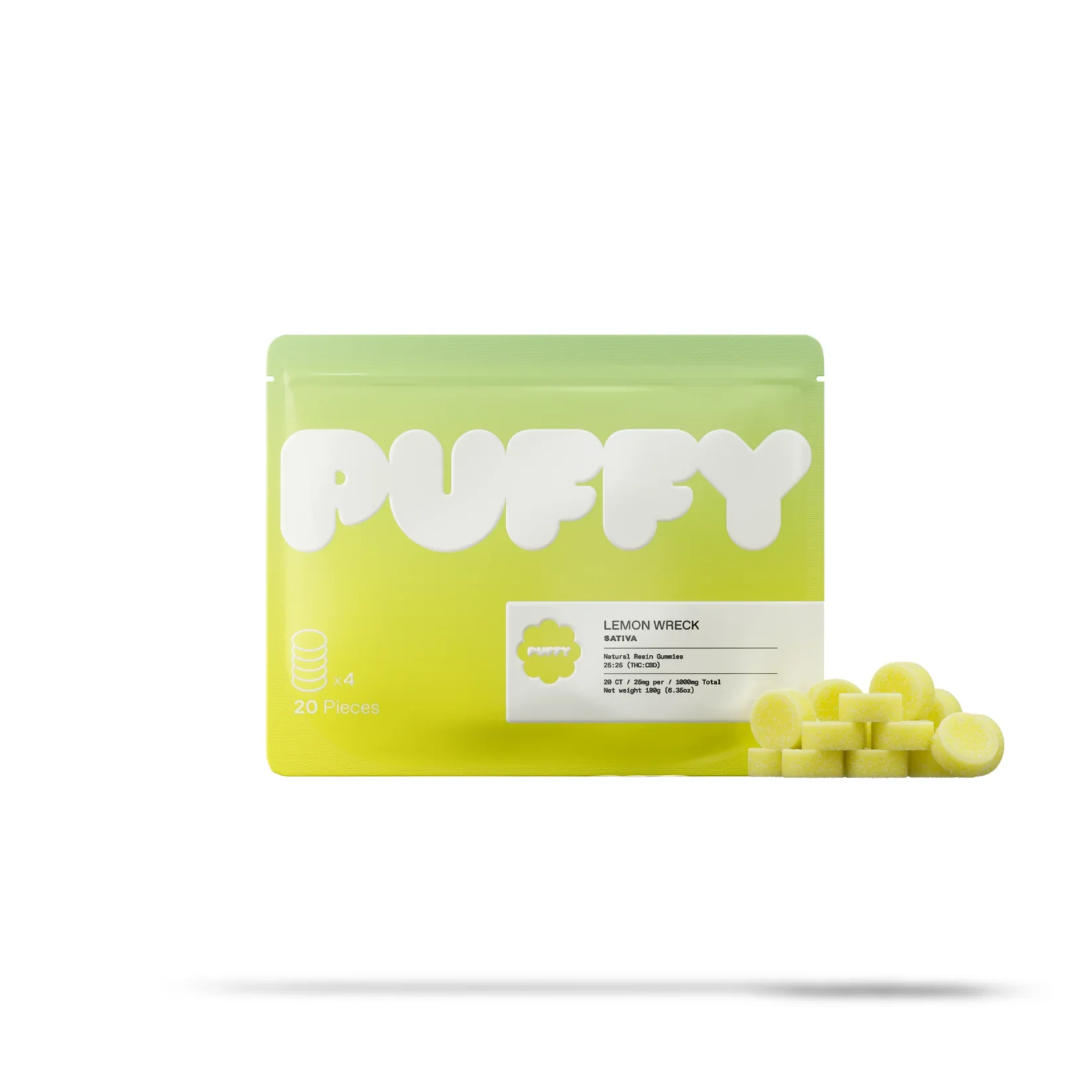 PUFFY Natural Resin Gummies | 20PC BIG PACK 500 mg - Image 4