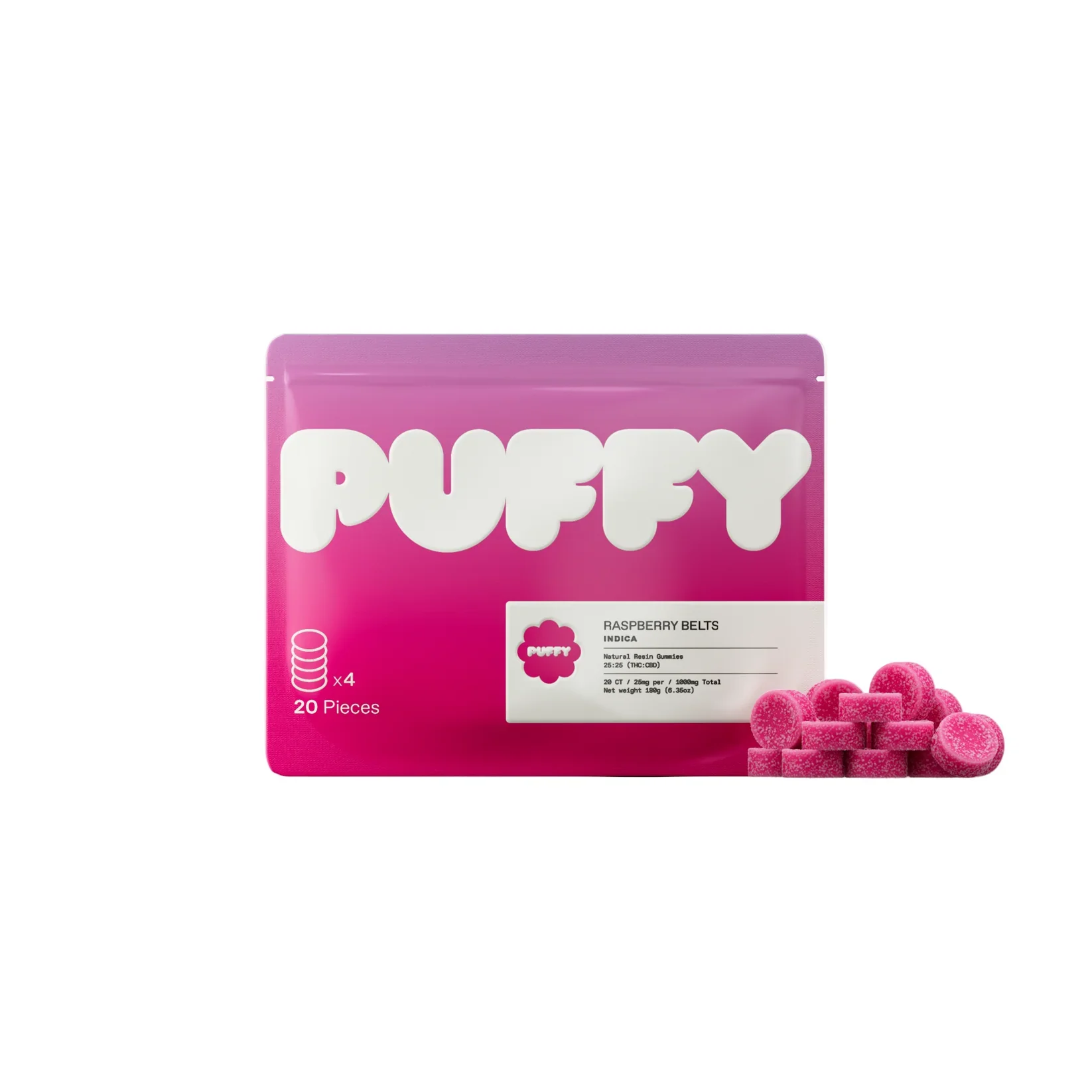 PUFFY Natural Resin Gummies | 20PC BIG PACK 500 mg - Image 5