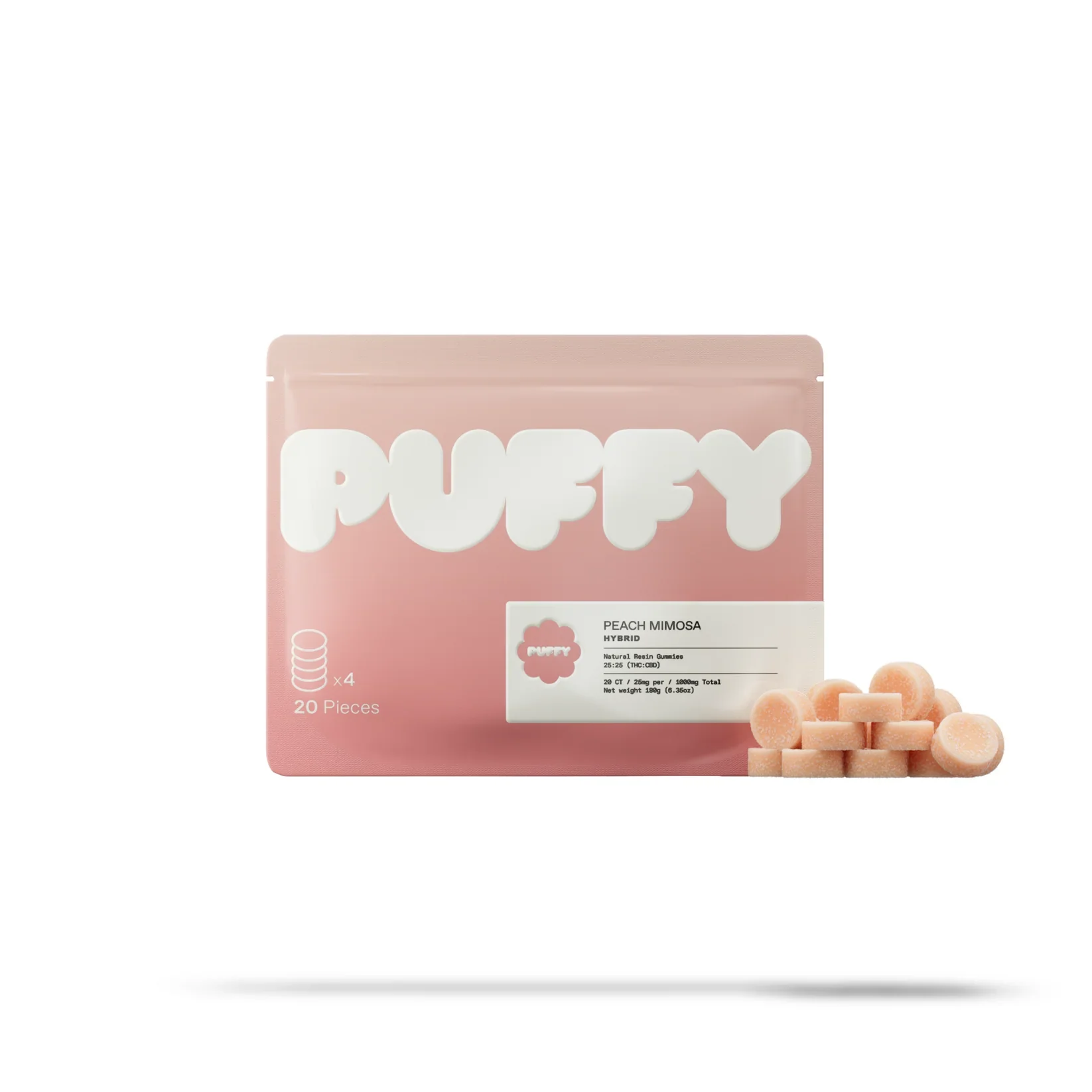 PUFFY Natural Resin Gummies | 20PC BIG PACK 500 mg - Image 6